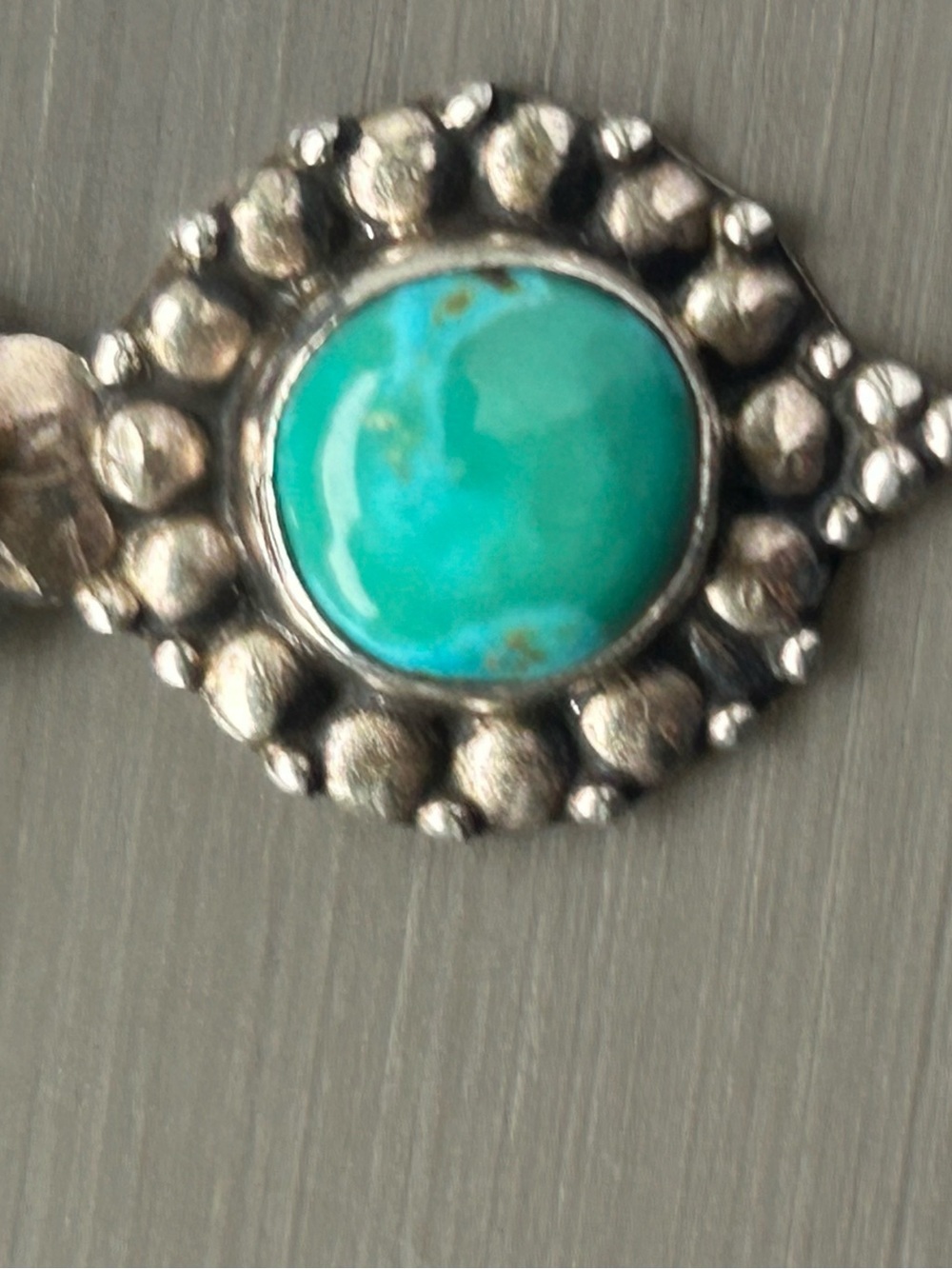 Genuine Turquoise sterling silver Pendant - Picture 2 of 7